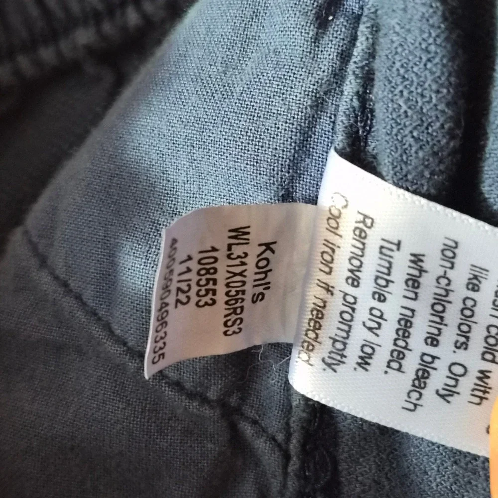 LC Lauren Conrad Paperbag Waist Pants Blue High Rise Tie Belt S WL31X056RS3